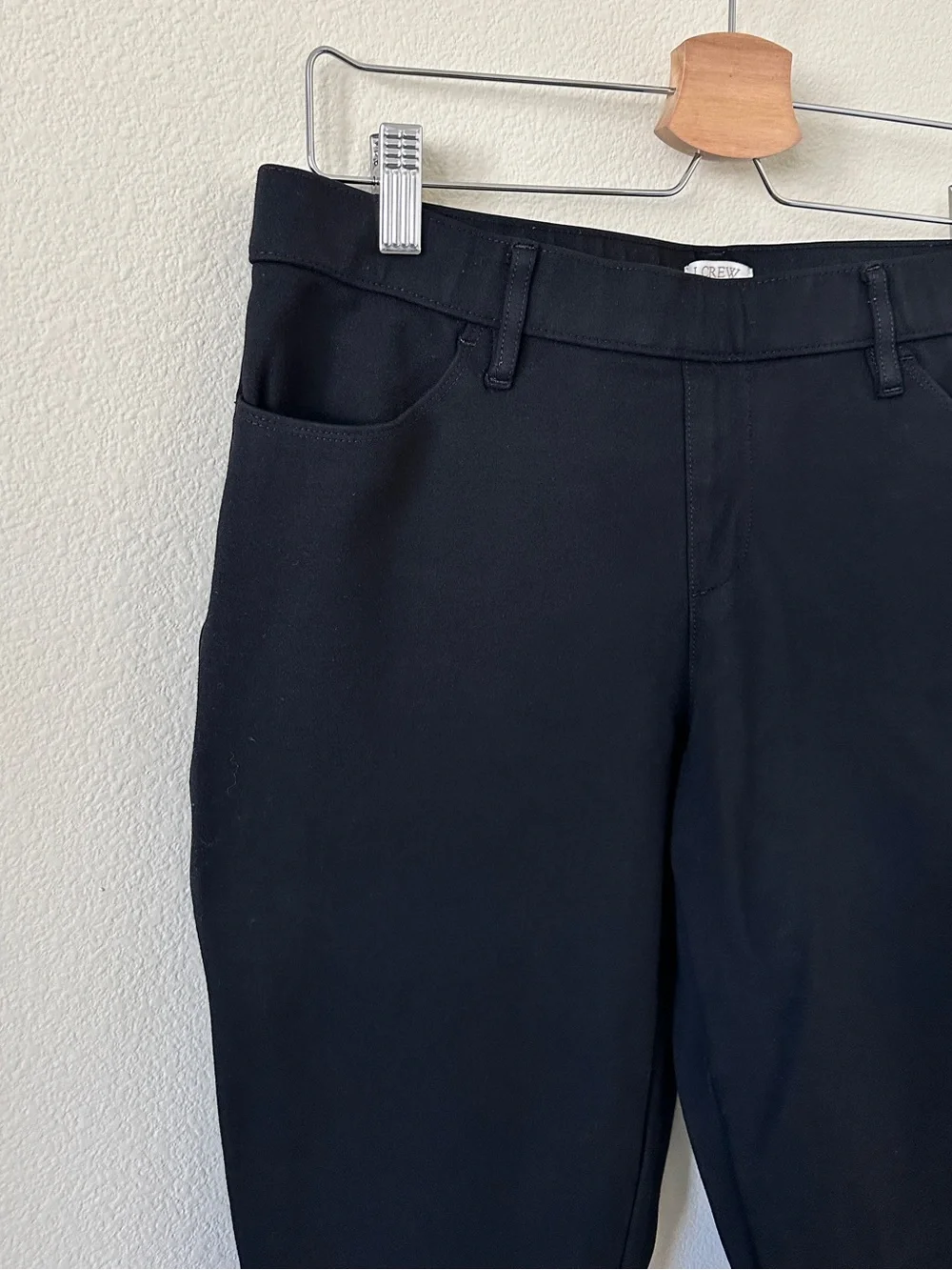 J. Crew Black Ponte Ankle Pants Size 8